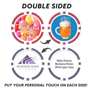 Custom Monogram Logo Poker Chips (50 Pack)