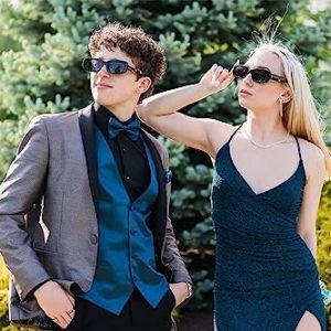 ADE WU Retro Rectangle Sunglasses