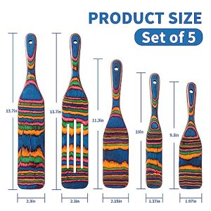 Gudamaye 5-Piece Pakkawood Spurtle Set