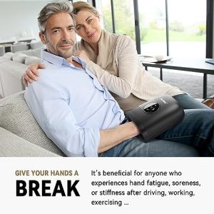 FIT KING Hand Massager with Heat for Arthritis Relief