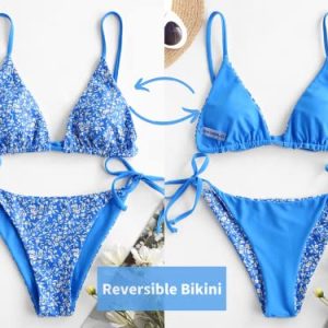 ZAFUL Women’s Floral String Bikini Set