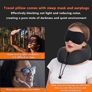 MLVOC Memory Foam Travel Pillow Set: Comfort & Convenience