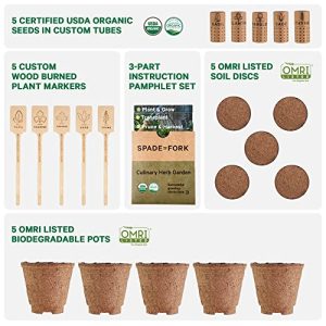 Organic Herb Garden Kit Indoor – Certified Organic