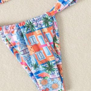 Women’s Floral High Waisted Bikini Set