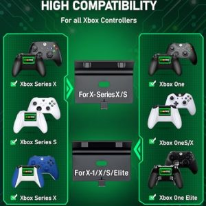 Upgraded Controller Charger Station with Rechargeable Battery Packs