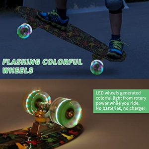 22" Mini Cruiser Skateboard - Complete Skateboard for Kids