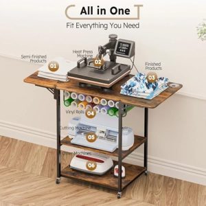 Craft 3 Tier Movable Heat Press Table