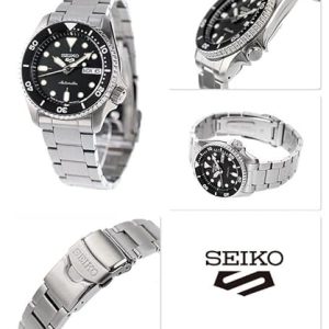 SEIKO 5 Sports Automatic Watch SRPK29 – 38mm Black Dial