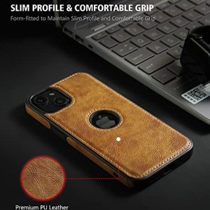 JAROIE Luxury Leather Phone Case for iPhone 13