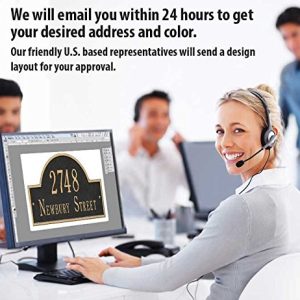 Whitehall™ Personalized Cast Metal Address Plaque