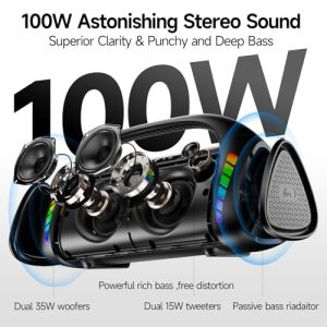 LFS Bluetooth Speaker – 100W Loud Wireless Speaker