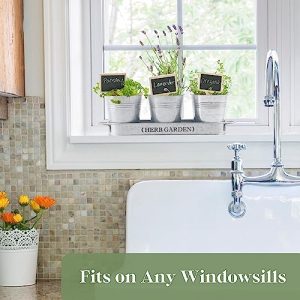 PERFNIQUE Indoor Herb Garden Planter – Farmhouse Style