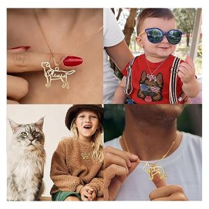 Personalized Dog Memorial Necklace: Beagle Portrait