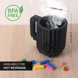 Lumsburry Build-on Brick Coffee Mug: Creative Novelty Cup