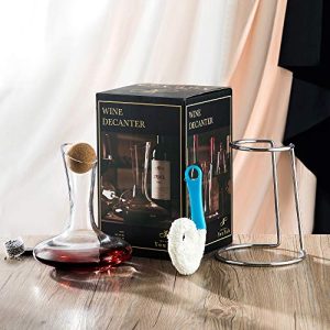 YouYah Wine Decanter Set with Drying Stand