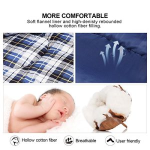REDCAMP Cotton Flannel Sleeping Bag for Camping