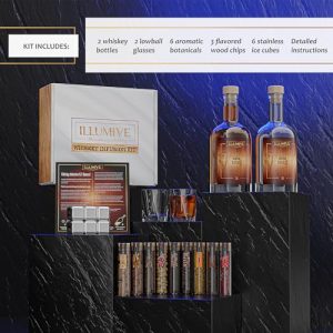 Whiskey Infusion Kit with Glass and Stones