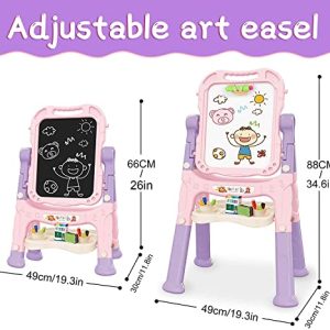 Mojitodon Kids Pink Art Easel: Creative Joy for Young Artists