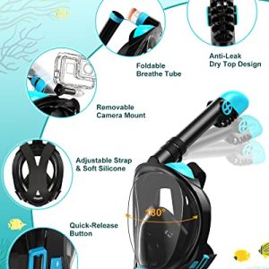 Full Face Snorkel Mask & Swim Fins Set
