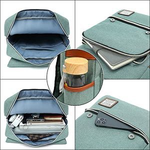 UGRACE Vintage Laptop Backpack: Stylish College Bag in Green
