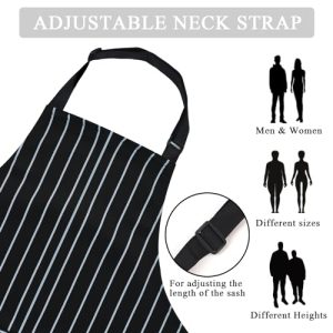 Taidven 2 Pack Unisex Adjustable Bib Kitchen Apron