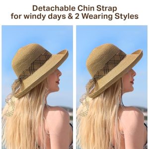Wide Brim Straw Beach Sun Hat