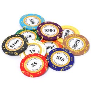 JIESITE 14g Monte Carlo Poker Chips Set