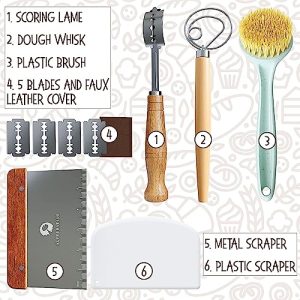 Superbaking Banneton Bread Proofing Basket Set: Artisan Baking Delight