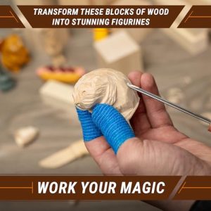 BeaverCraft Basswood Carving Blocks – 18 pcs Whittling Kit