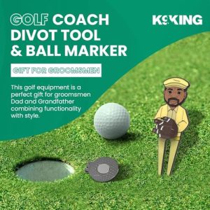 Premium Coach Ball Marker Set – Hat Clip & Divot Tool