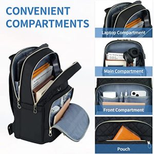 KROSER Stylish 15.6 Inch Laptop Backpack: Travel Essential with USB Port