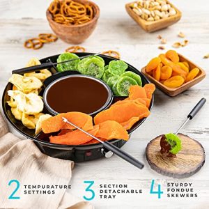 Kusini Electric Fondue Pot Set: Chocolate Fondue Kit