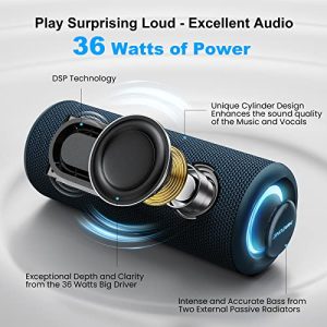 MIATONE Portable Bluetooth Speakers – 36W Stereo Sound
