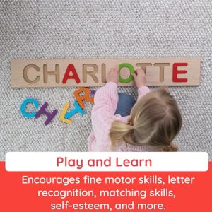 Custom Wooden Name Puzzle for Kids – Educational Toy