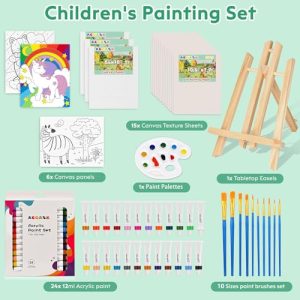 ACGASK 43-Piece Acrylic Painting Kits for Kids