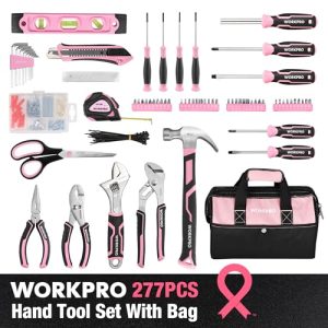 WORKPRO Pink Tool Set – Stylish Gift for DIY Lovers