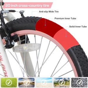 Hiland 20/24 Inch Mountain Bike for Kids Age 7