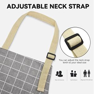 Riqiaqia 2 Pieces Aprons, Waterproof Kitchen Cooking Aprons