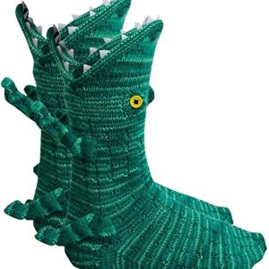 Novelty Crocodile Shape Knit Socks