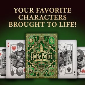 Harry Potter Green Slytherin Playing Cards: Magical Gift Idea