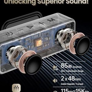 Raymate Bluetooth Speakers – 20W IPX7 Waterproof