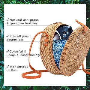 Novum Crafts Round Rattan Bag