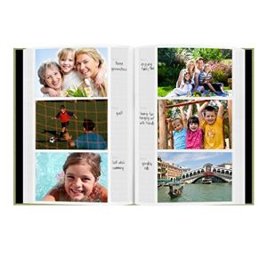 Sage Green 300-Pocket 4×6 Photo Album: Fabric Frame Cover