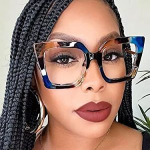 AIEYEZO Oversized Blue Light Glasses for Women