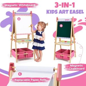 100+ Accessories Kids Wooden Easel: Ultimate Artistic Experience