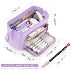 HVOMO Large Capacity Pencil Case: Stylish Gift for Organization
