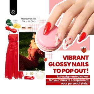 Beetles Gel Polish Set – Nude Blue Pink Red Collection