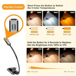 Gritin Rechargeable Book Light: Ideal Reading Companion