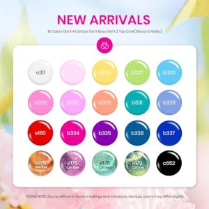 Cat Eye Gel Nail Polish Set – 20 Colors