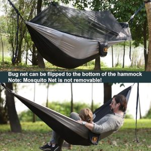 Camping Hammock with Net – Portable Lightweight Hammock